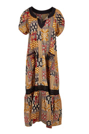 Product shot of the Sao Paulo Cotton Midi Dress – Mexico in colour Mexico, from the front