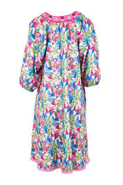 Product shot of the Sao Paulo Long Sleeve Dress – Forsvik in colour Forsvik, from the back