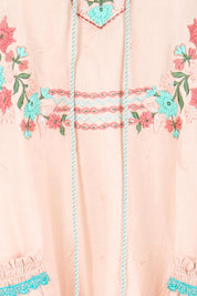 Product shot of the Sao Paulo Cotton Dress – Amazon in colour Amazon, showing detail