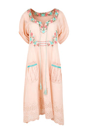 Product shot of the Sao Paulo Cotton Dress – Amazon in colour Amazon, from the front