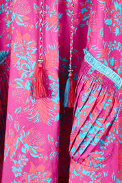 Product shot of the Sao Paulo Cotton Dress – Jasminepink in colour Jasminepink, showing detail