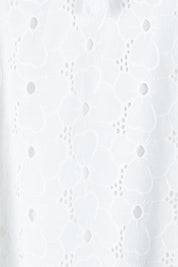 Product shot of the Sao Paulo Cotton Top in colour Delight (Green), detail