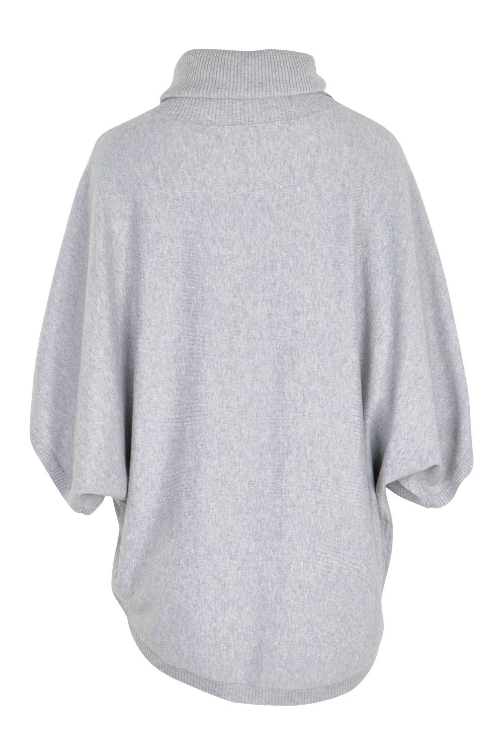 Product shot of the Natural Swing Kimono in colour Dove (Grey), from the back