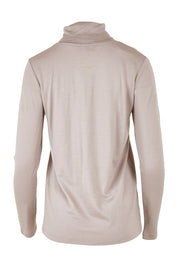 Product shot of the Merino Wool Skivvy in colour Natural, from the back