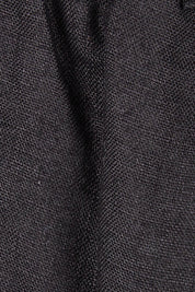 Product shot of the Linen Wide Leg Pant in colour Black (Black), detail