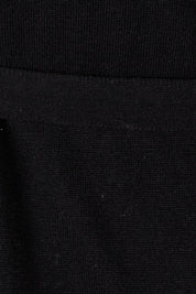 Product shot of the Cotton Cashmere Wrap Dress in colour Black (Black), detail