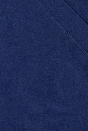 Product shot of the Cotton Cashmere Wrap Dress in colour Navy (Blue), detail