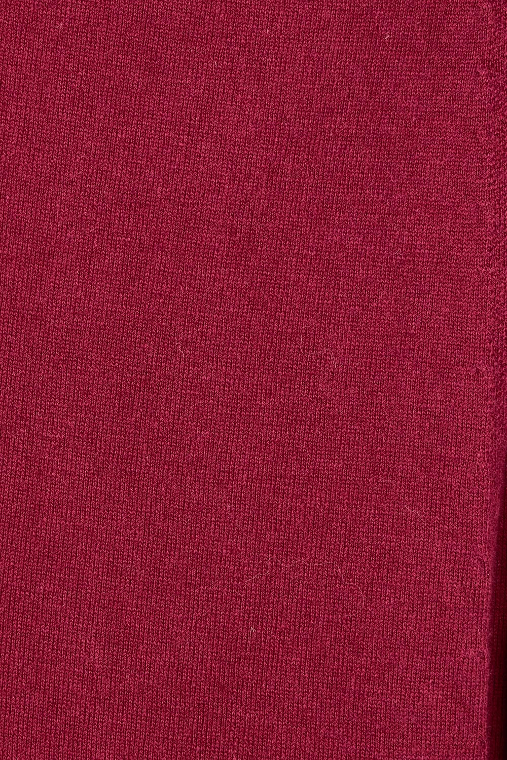 Cotton Cashmere Wrap Dress – Burgundy