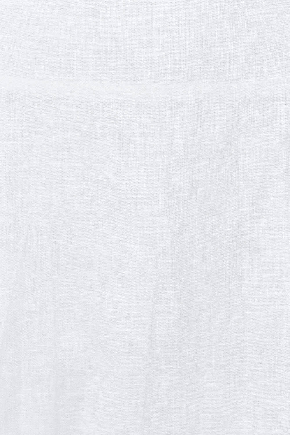 Product shot of the Linen Cotton Straight Skirt in colour White (White), detail