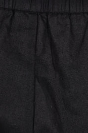Preloved Linen Cotton Long Short - Black