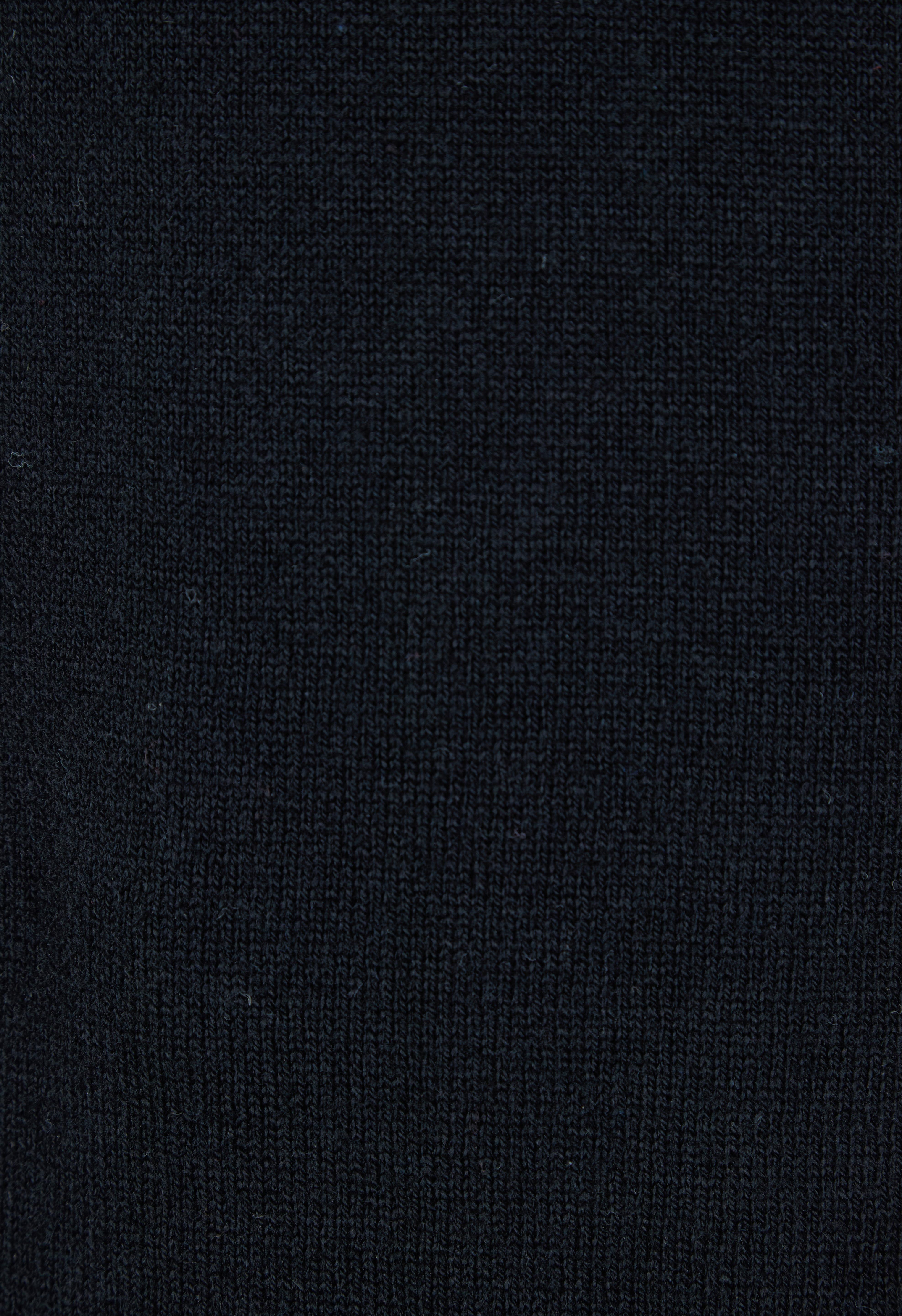 Product shot of the Cotton Cashmere Sleeveless Layering Dress in colour Black (Black), detail