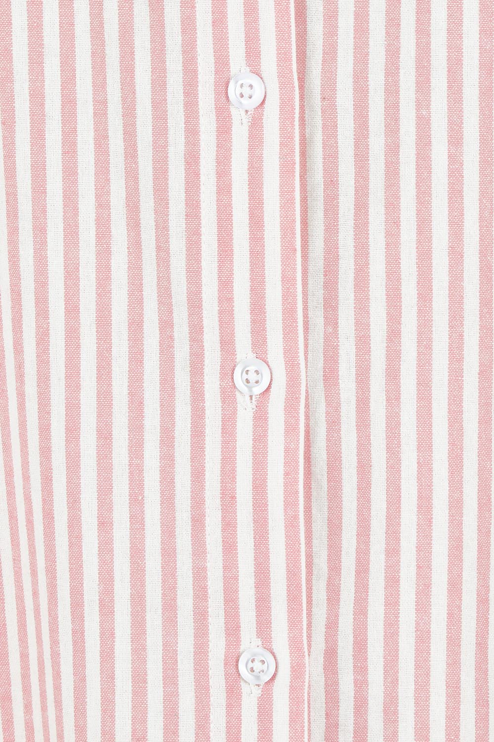 Product shot of the Cotton Oversized Stripe Boyfriend Shirt in colour Pink (Pink), detail