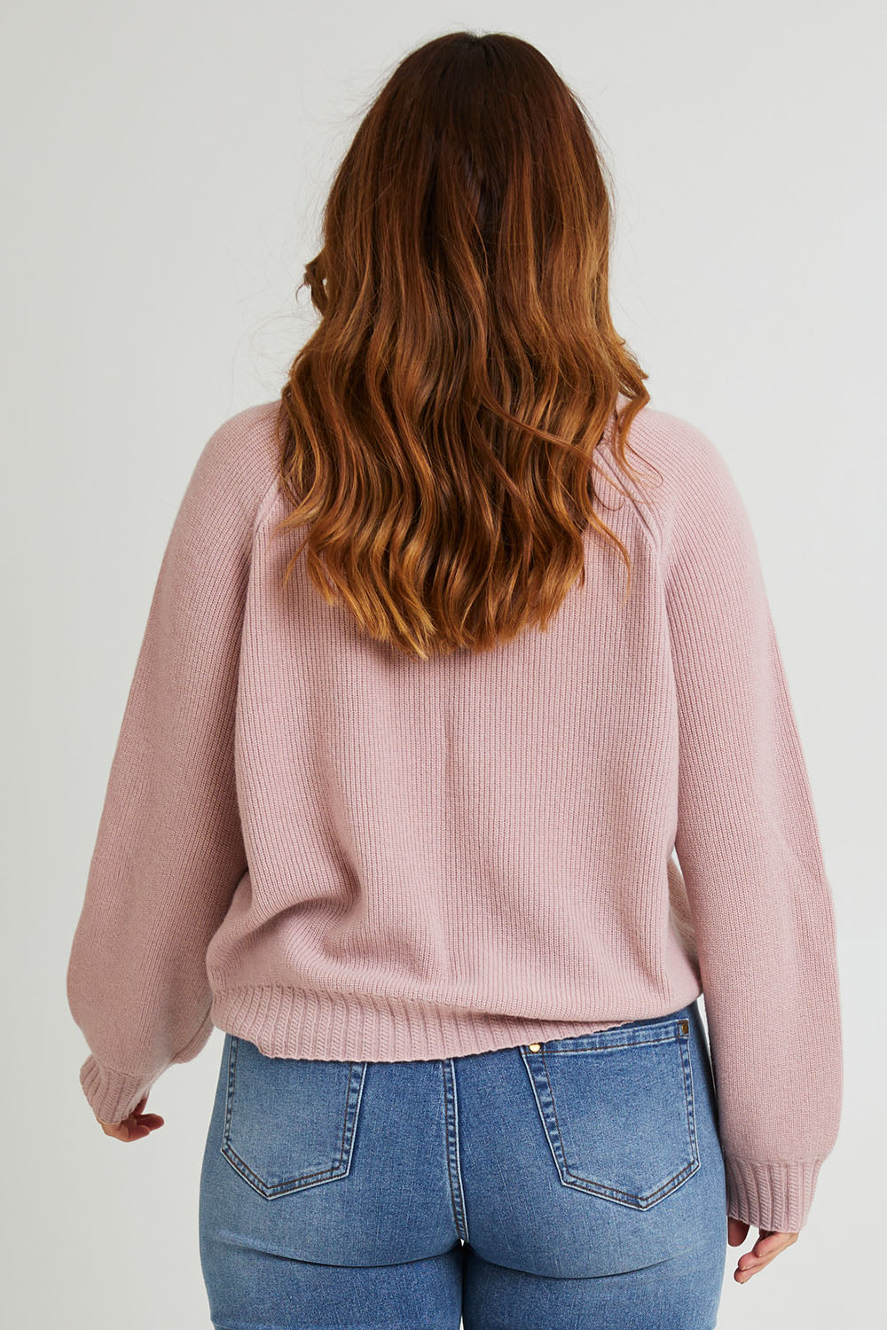 Preloved Wool Cashmere Sweater - Dustyrose