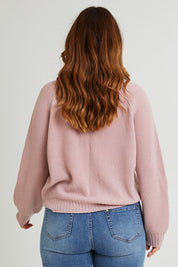 Preloved Wool Cashmere Sweater - Dustyrose