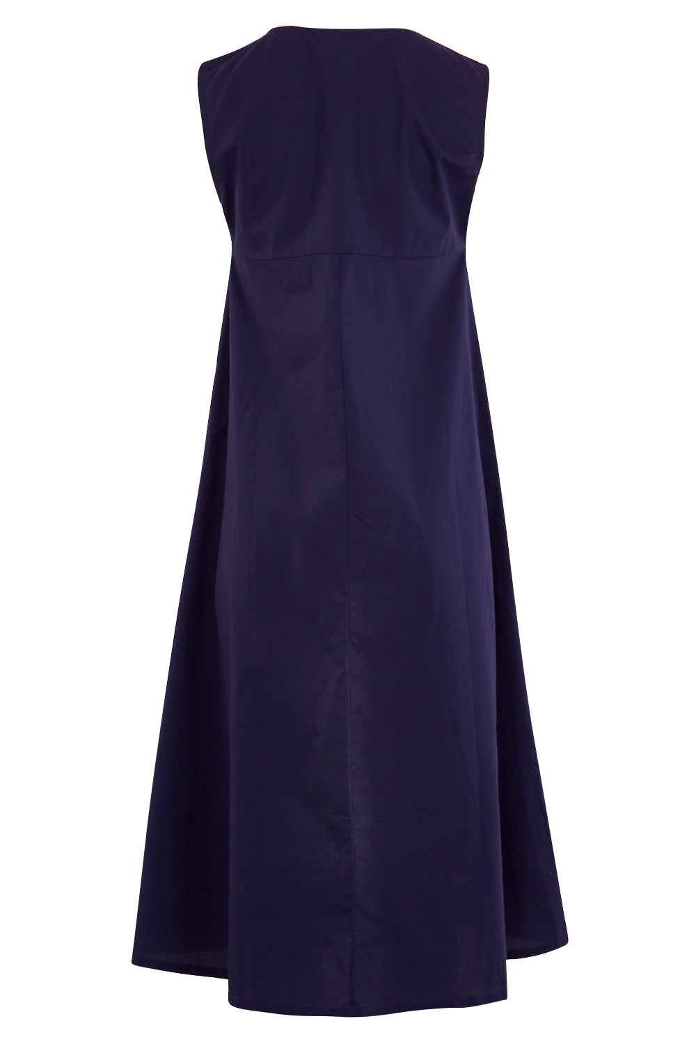 Product shot of the Natural Ain colourline Dress - Blueberry (Blue), from the back