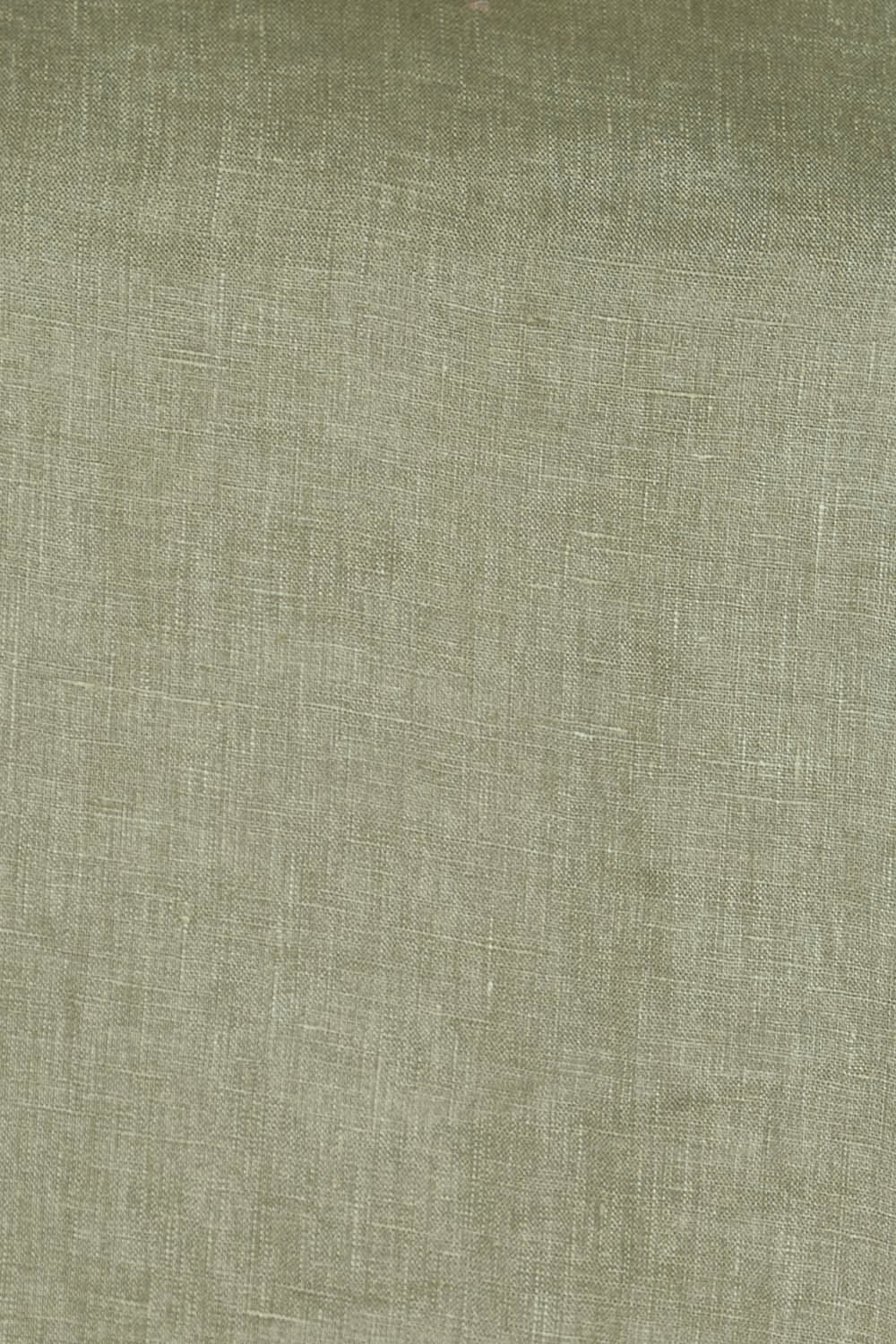 Product shot of the Linen V Neck Shift Dress – Olive in colour Olive, showing detail