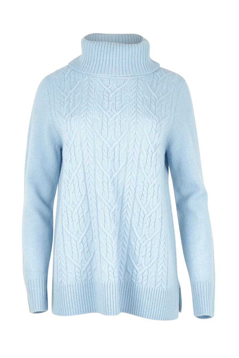 Wool Cable Knit Jumper – Iceblue