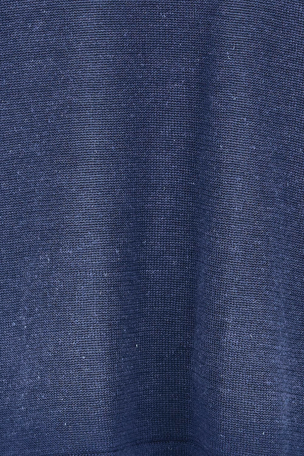Product shot of the Linen Lyocell Textured Knit Tee – Blue in colour Blue, showing detail