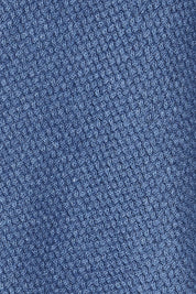 Product shot of the Cotton Cashmere Wool Poncho in colour Blue (Blue), detail