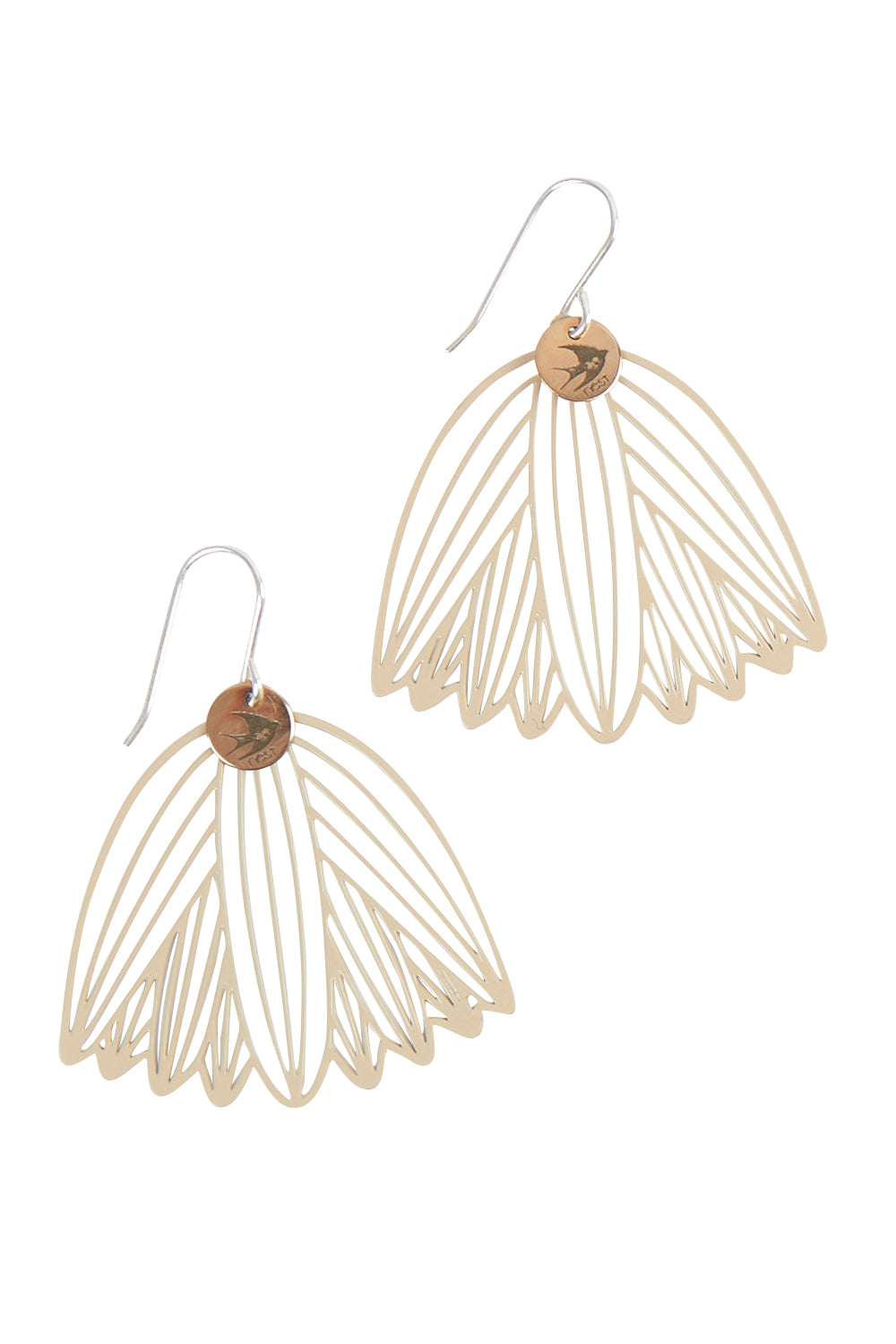 Product shot of the Alicia Cut Out Earring in colour Alicia, from the front