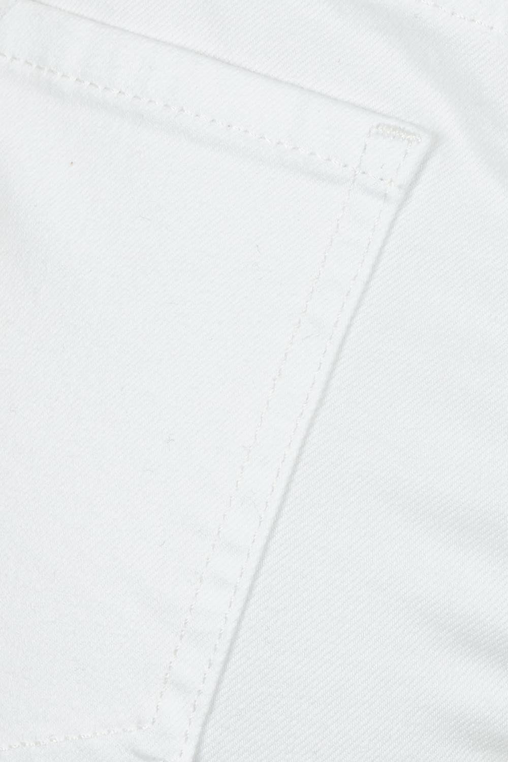 Product shot of the Teresa Wide Leg Jeans in colour Opticwhite (White), detail