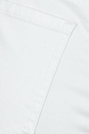 Product shot of the Teresa Wide Leg Jeans in colour Opticwhite (White), detail