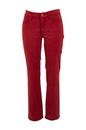 Product shot of the Marilyn Straight in colour Boysnberry (Red), from the front