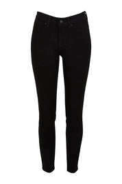 Product shot of the Ami Skinny Jean in colour Black (Black), from the front