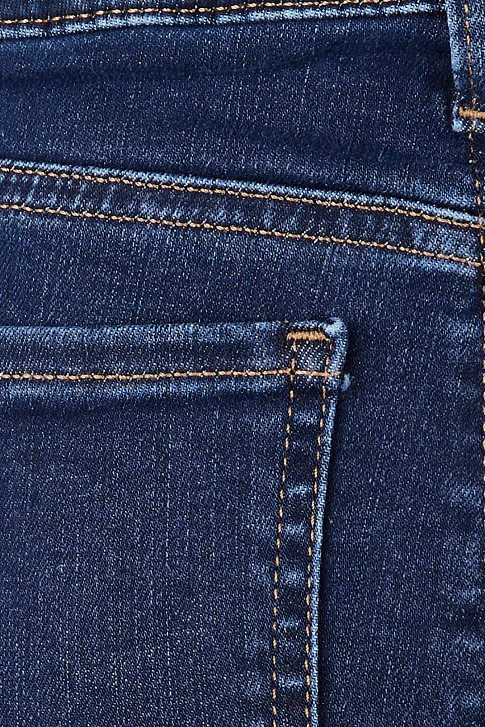 Product shot of the Barbara Bootcut Jean in colour Quinn (Blue), detail