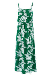 Product shot of the Strap Maxi Dress in colour Summerpalm (Green), from the front