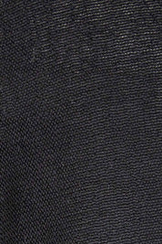 Product shot of the Knit Organic Cotton Top Long Sleeve in colour Black (Black), detail