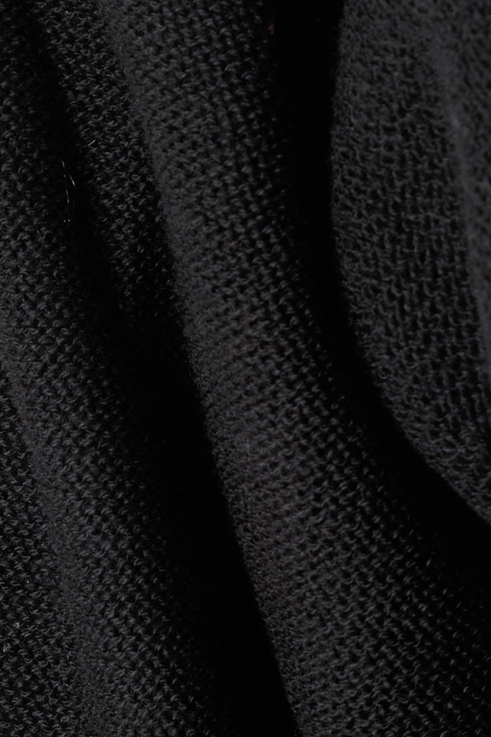 Product shot of the Essentials Organic Cotton Boat Ls Neck Top in colour Black (Black), detail