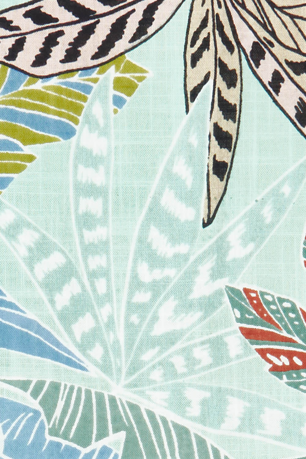 Product shot of the Fitzroy  Organic Cotton Patch Dress in colour Print (Blue), detail
