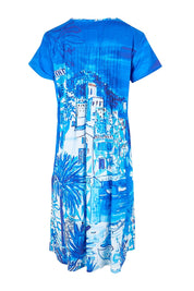 Product shot of the Easy Fit Dress – Island in colour Island, from the back
