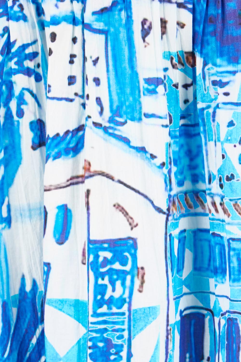 Product shot of the Easy Fit Dress – Island in colour Island, showing detail