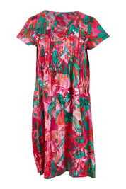 Product shot of the Ezy Fit Cotton Dress in colour Saopaulo, from the front