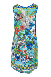 Product shot of the Sleeveless Reversible Dress – Print in colour Print, from the back