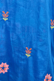 Product shot of the Sleeveless Reversible Dress – Print in colour Print, showing detail