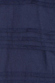 Product shot of the Essentials Organic Cotton Pleated Top in colour Navy (Blue), detail