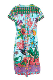 Product shot of the Essy Fit Dress – Print in colour Print, from the back