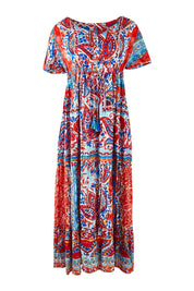 Preloved Matheran Maxi Dress - Red