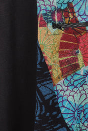 Product shot of the Billie Jean Patch Pockets Dress in colour Billiejean (Black), detail