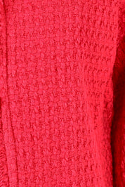 Product shot of the Chanel Cotton Coat in colour Red (Red), detail