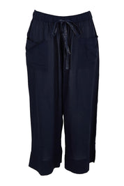 Essentials Cotton Linen Blend Pant - Navy