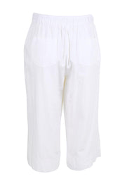 Essentials Cotton Linen Blend Pant - White