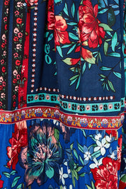 Product shot of the Layered Skirt in colour Ivanova, detail