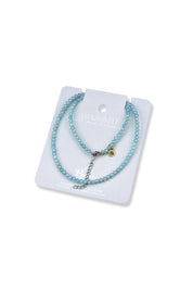 Product shot of the Healing Gems Classics Necklace - Amazonite in colour Amazonite, from the back