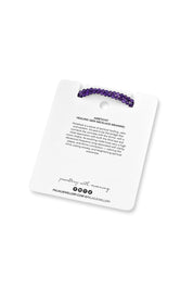 Product shot of the Healing Gems Classics Necklace - Amethyst in colour Amethyst, showing detail