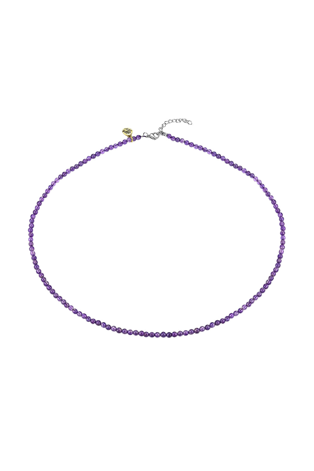 Product shot of the Healing Gems Classics Necklace - Amethyst in colour Amethyst, from the front