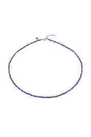 Product shot of the Healing Gems Classics Necklace - Amethyst in colour Amethyst, from the front